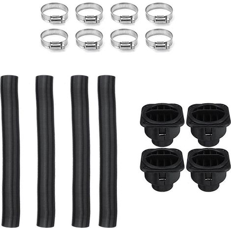 Kit de conduit de chauffage à air pulsé diesel 4 trous (4 x 42 mm) + 4 sorties d'aération (1/5)