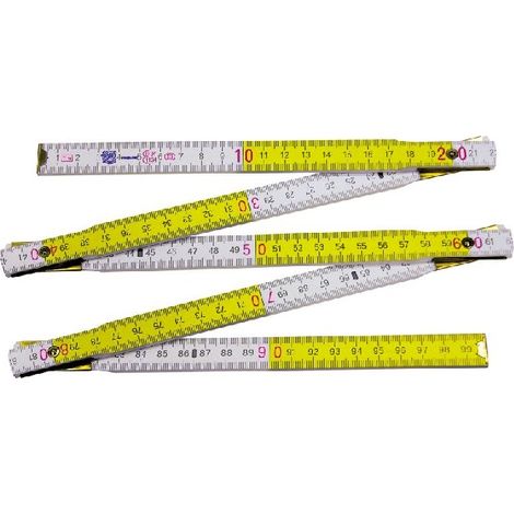 Cinta m茅trica plegable de madera EG III de 1 m, 5 piezas