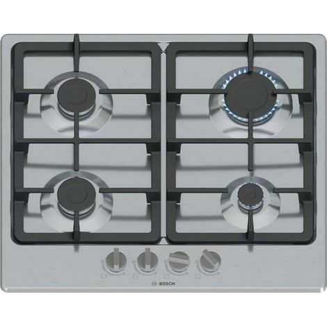 Bosch Serie 4 PGP6B5K90 Gaskochfeld aus Edelstahl