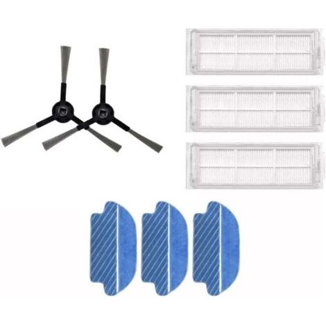 3 Filtres 2 Brosses Latérales Et 3 Serpillères Pour Aspirateur Robot Proscenic M6 Pro (1/5)