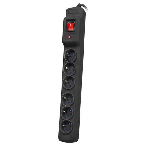 Armac Multi M6  Power strip  surge protector, 6 sockets, 1.5m cable, black
