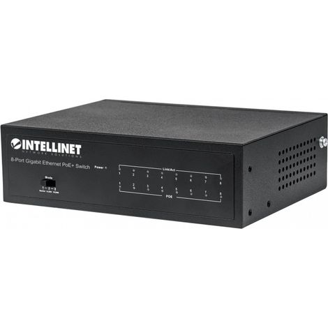 Intellinet Gigabit Switch 8-Port PoE+ - verwaltet, 16 Gbit/s (1/5)
