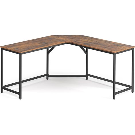 Bureau adulte ordinateur angle 149 x 149 x 75 cm marron (1/5)