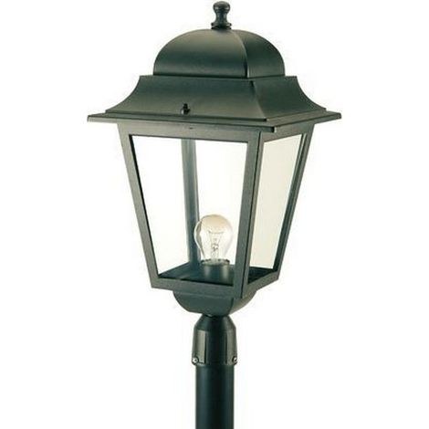 Lampada Testa Palo Diametro 60Mm Colore Nero per Esterno Linea Maxi Quadrata Livos (1/5)