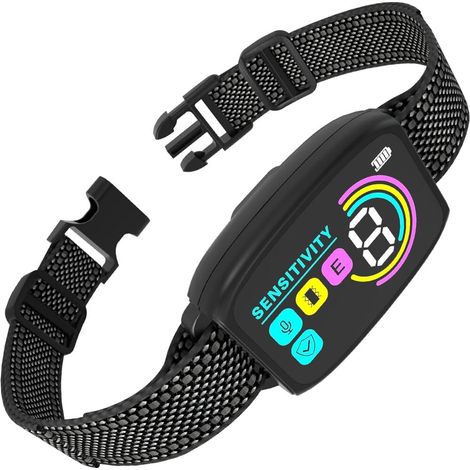 8 Niveau d'intensité – Collier Anti Aboiement Chien Détection Intelligente des Aboiements 4 Modes (1/5)