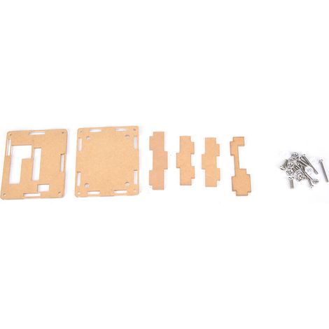 Boîtier pour contrôleur de température W1209 en acrylique transparent, kit de 6 coques avec vis et écrous, protection DIY facile à assembler (1/5)