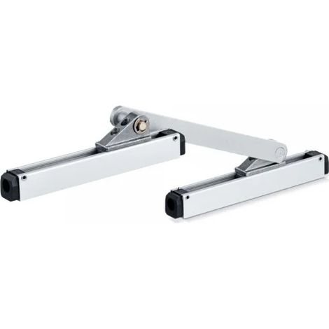 Renvoi d'angle mur-rideau embrasure 75OL 90 - GEZE Argent