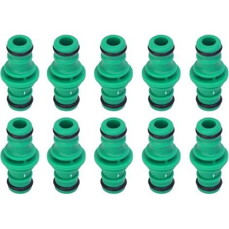 Rallonge de tuyau à double prise for lavage de voiture, tuyau de jardin, raccord rapide for irrigation, arrosage, plomberie(10pcs) (1/5)