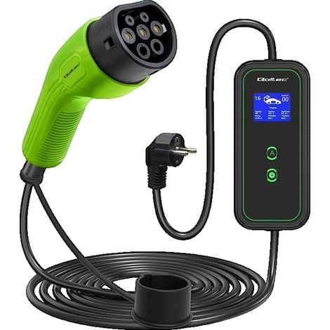 Mobiles Ladegerät für Elektrofahrzeuge Qoltec 52470 3,5 kW (1/3)