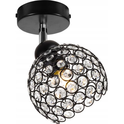 LAMPADA DA SOFFITTO LOFT CON GIUNTO A SFERA IN CRISTALLO A LED (1/5)