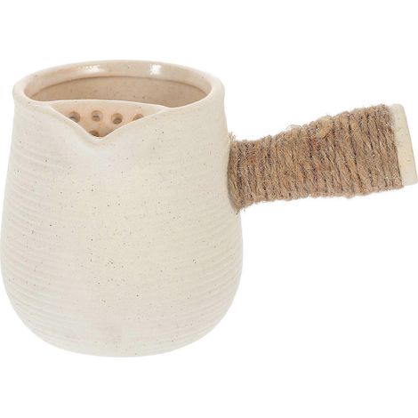 Théière en terre cuite avec infuseur à thé en vrac, théière fleurie, 500 ml (1/4)