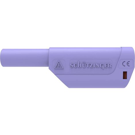 Schützinger DI SFK 8500 L Ni / AS / PVI Fiche à ressort de sécurité Ø de la broche: 4 mm violet 1 pc(s)