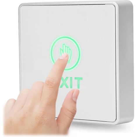Interrupteurs de Porte Tactiles avec LED Int gr e Bouton Poussoir d Entr e Sortie Panneau Sensoriel Moderne pour Syst me de Contr le d Acc s Domestique (1/5)