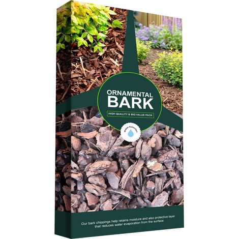 1 x 60 Litres Ornamental Bark For Decorative & Landscape Gardening & Paths (1/2)