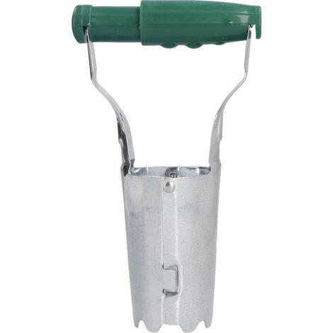 Planteuse à bulbes manuelle transplanteuse semis sans pliage fer ABS argent vert profondeur 1-4 pouces (1/5)
