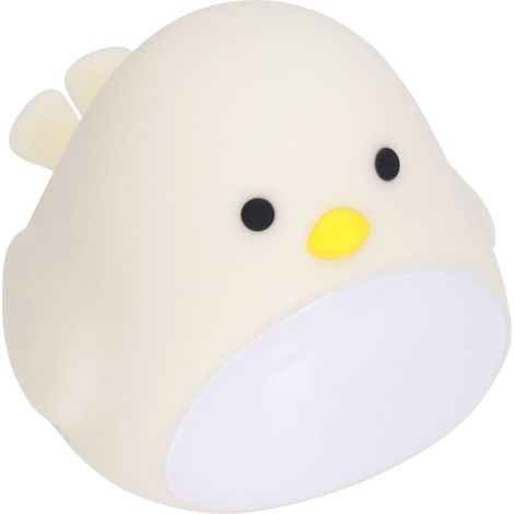 Réveil lumineux oiseau mignon, veilleuse LED rechargeable USB, horloge dessin animé pour chambre (1/5)
