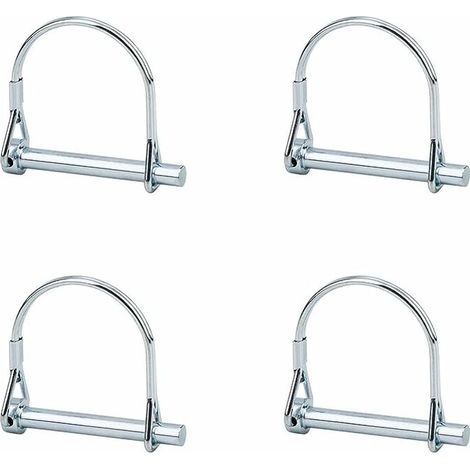 4pcs Axe de verrouillage de broche de coupleur de sécurité, 5mm pouce de verrouillage de prise de force avec support de fil rond (1/5)