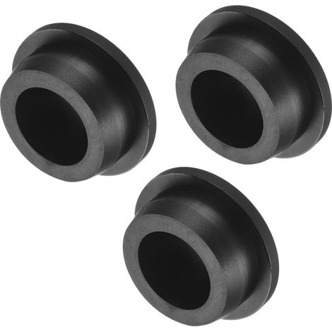 Bouchon Silicone Haute Température Diamètre de Montage 30mm (OD 40mm) 3 Pcs Noir Bouchons d'Étanchéité en Caoutchouc en Forme de T pour Revêtement en Poudre et Placage (1/5)