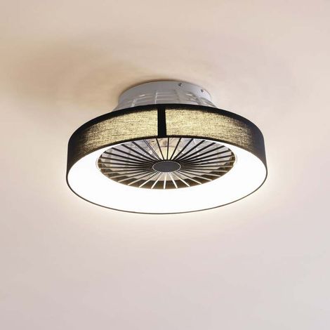 [GEBRAUCHT] B-Ware Lindby LED-Deckenventilator Mace Deckenventilator Ventilator schwarz leise Ø 47 (1/2)