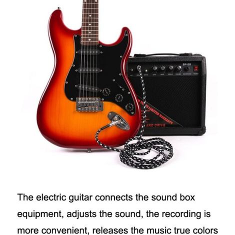 Cable De Connexion Pour Guitare - 3 M - Prise Plate - Cuivre - Réduction De Bruit (1/5)