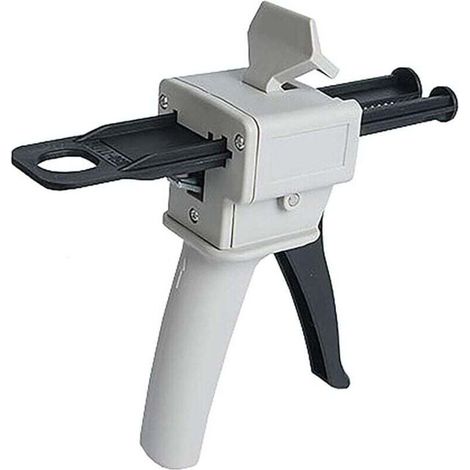 Pistolet Distributeur Époxy 50 ml, AB Pistolet à Colle Époxy Poignée Applicateur pour Mélange Colle, Ratios 1:1 et 2 :1 (Pistolet)-
