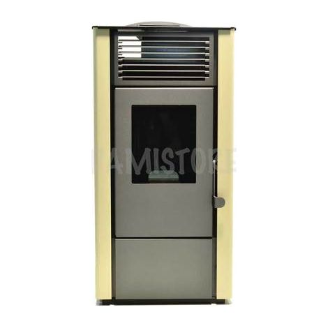 Stufa Punto Fuoco A Pellet Lory-10 8,8Kw (Br) Avorio