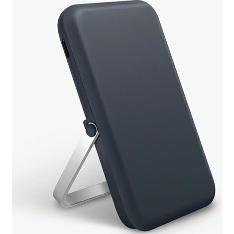 Batería externa UNIQ Powerbank Hoveo de 5000 mAh, USB-C, carga rápida de 20 W PD, inalámbrica, magnética, azul/azul tormenta. (1/5)