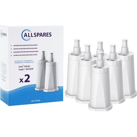 Filtro de agua AllSpares (6 unidades) compatible con cafeteras Sage, filtro de repuesto para Claro Swiss SES008 / BES008 (1/5)