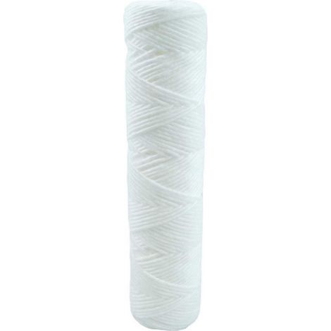 Cartouche bobinée 10 microns pour filtre à eau 9'' 3/4 (1/2)
