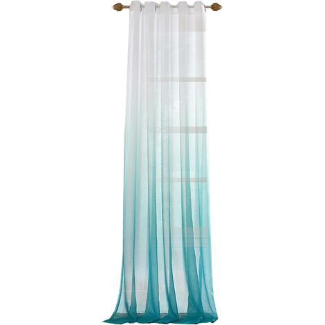 Rideau Voilage - Tissu Polyester Imprimé - Pour Salon Chambre Balcon - 1 Pièce (1/5)