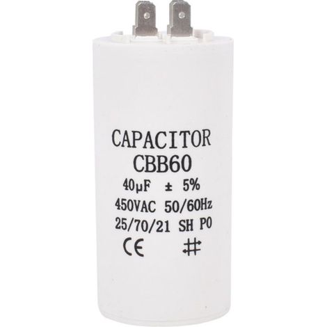 CBB60 Kondensator – 10 µF – 450 V AC – 4 Anschlüsse – 50/60 Hz – Für Wasserpumpen – 1 Stück (1/5)
