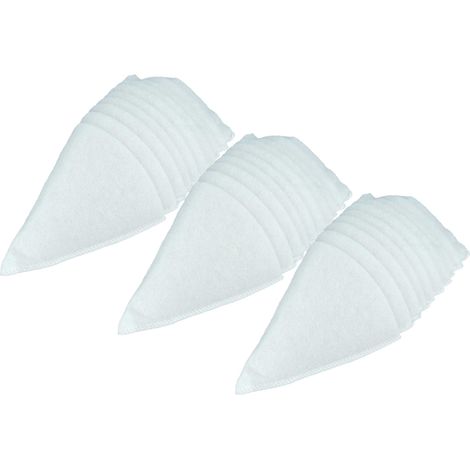vhbw 30x Filtro cónico para sistema de ventilación por ej. compatible con Helios, Maico, Pluggit, Zehnder - Filtro aire de salida G4, DN 100 blanco