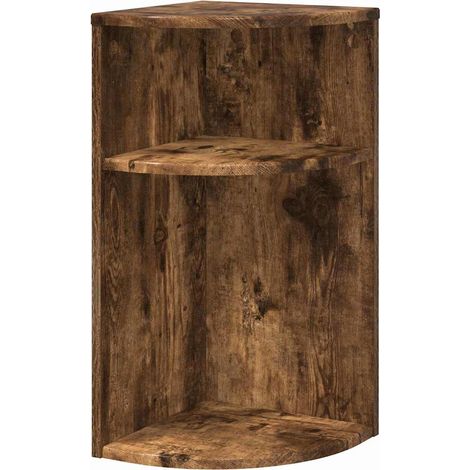 End Table Smoked Oak 29.6 x 29.6 x 60 cm Engineered Wood vidaXL