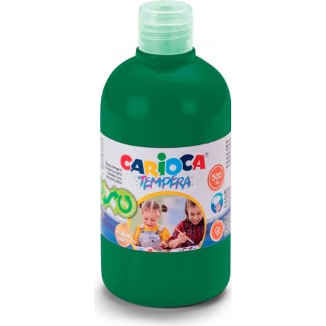 Carioca bouteille de tempera - couleurs super lavables - mélange facile de - applicable sur les matériaux poreux - haute opacité - couleur verte -