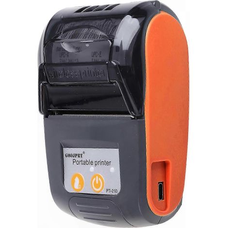PT-210 58-mm-Thermodrucker, kabelloser Bluetooth-Etikettendrucker (BLE 4.0), Kassenbondrucker, kompatibel mit Windows, Android und iOS, Mini-Gerät im Taschenformat (1/4)