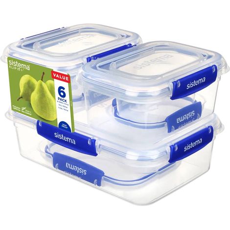 Pack recipientes herméticos Sistema Klip It+ 6 uds (1/5)