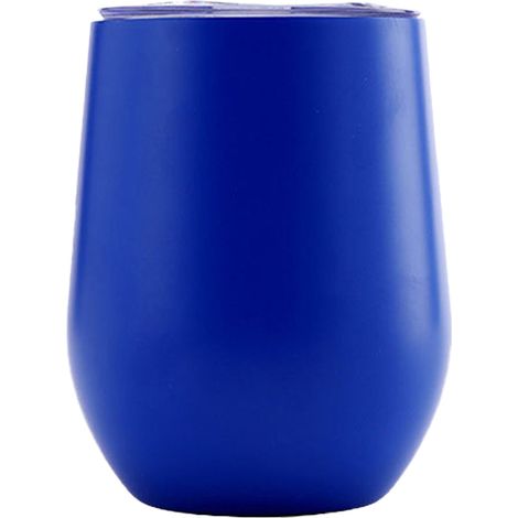 1 tasse isotherme Divers accessoire de portail, acier inoxydable 304 double paroi, forme d'œuf, 355 ml, bleu joyau, étanche (1/5)