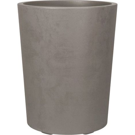 Pot de fleurs rond - DEROMA - Millennium - 48 L - Ø 43 cm - A réserve d'eau - Marron (1/4)