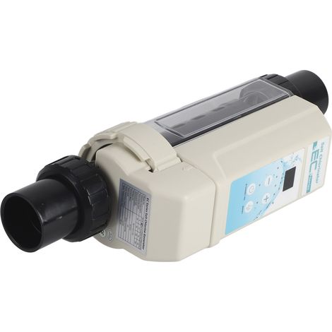 Générateur de chlore au sel par électrolyse (8 g/h) pour piscines et spas (100-240 V). (1/5)