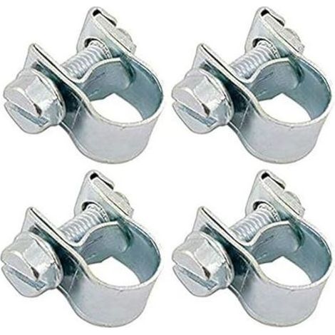 4x COLLIER DURITE ESSENCE A VISSER TONDEUSE MOTOCULTURE MOBYLETTE MOTO (16-18mm) (1/4)