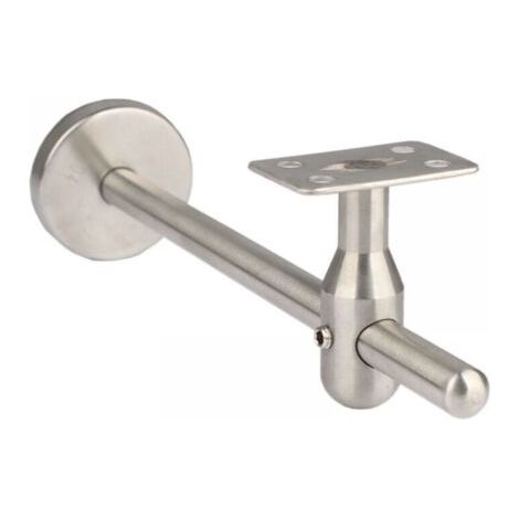 Support de Main Courante réglable -Acier Inoxydable Supports Muraux Pour Couloirs, en Acier Inoxydable Poli Pour Montage Mural Socle de Main Courante, Rampe de Couloir, Main Courante à l'ancienn,150mm (1/5)
