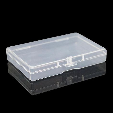 Set mit 3 kleinen rechteckigen Aufbewahrungsboxen mit Deckel – Kunststoffbehälter für Nagellackstifte, Bastelmaterialien und Schmuckperlen (1/5)