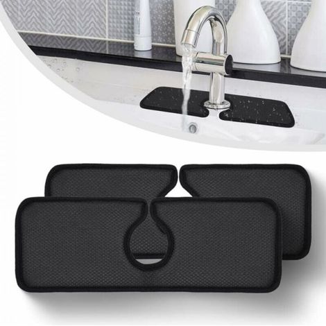 Protection anti-éclaboussures pour évier de cuisine, protection anti-éclaboussures pour robinet, protection anti-éclaboussures pour évier derrière le robinet d'évier, lot de 2 (62 × 13 cm) (1/5)