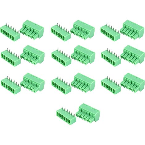 Bornes de câblage, borne 3,81 mm 6 broches 10 paires pour le bricolage (1/5)