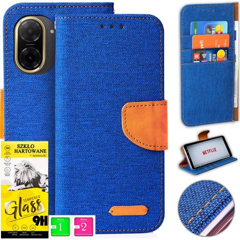Funda para Xiaomi Redmi A5 de 173 mm, funda de lona con imán tipo cartera y cristal. (1/5)