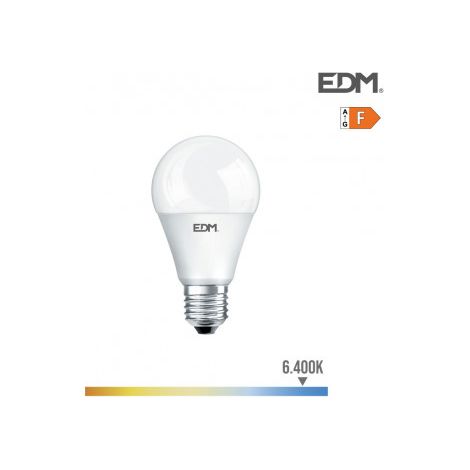 Bombilla "crepuscular" standard led e27 10w 932lm 6400k luz fria ø6x11cm EDM