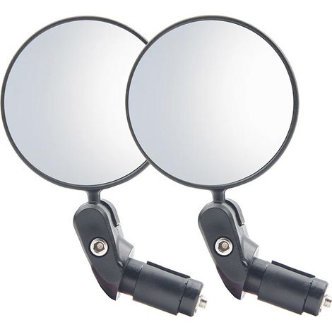 Miroir de vélo, miroir convexe pour guidon, miroir de vélo HD réglable à 360° pour vélo de montagne, vélo de route (1 paire) (1/3)