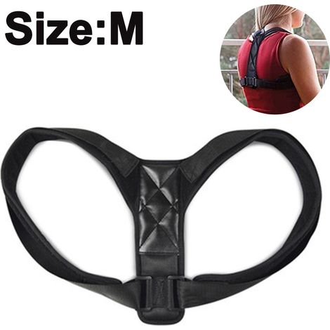 Correcteur De Posture Dos - Sangle Réglable En Nylon Et Polyester - Pour Soulagement Des Douleurs Cervicales Et Lombaires - 1 Pièce (1/5)