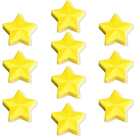 CCYKXALot de 10 Aimant Frigo Aimant Puissant Plat Petit Mini Décoratif Étoile Jaune Aimants Tableau Magnétique, Magnet Frigo Aimant Tableau Blanc Magnets (1/5)