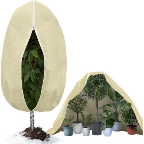 Voile Hivernage Plante Exterieur, Housse d'hivernage pour Plantes en Pot, 120 x 180cm Contre Le Froid et Le Gel, Housse d'hivernage Plante Réutilisable (80 g) (1/4)
